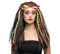 Boland 85614 - Voodoo Wig with Dreadlocks, Synthetic Hair Style for Costumes, Halloween, Carnival or Theme Party, Miracle Healer, Witch