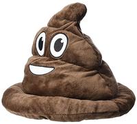 Boland 85887 - Hat Shithead Mens, brown, one size, smiley, accessory, theme party, theme party