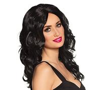 Boland 86220 - Long Hair May Have Slight Curls Wig Celebrity Black
