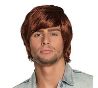 Boland 86388 Adult Wig Tyler Brown, One Size, Fluffy Carnival, Theme Party