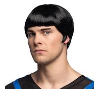 Boland 86410 - Space Officer Wig Black Space Spock Spaceship Scientist Short Hair Style Costume Carnival Theme Party