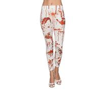 Boland 87862 Bloody Leggings White/Red