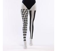 Boland 87869 Strumpfhose Jester Tights, Black-White, Standard Size