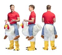 Boland 88075 Adult Funny Chicken Nuggie Costume, Multicoloured, Standard Size