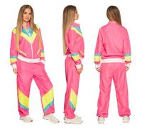 Boland 88532 - Costume Tracksuit 80s with Pockets, Jacket and Trousers, Camping Suit, Jogging Suit, Stag Party, Retro Style, Athletes, Group Costume, Theme Party, Carnival