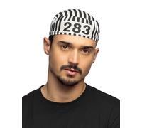 Boland 93900 Catcher Cap - Black and White Party Hat with Number 283 Print, Perfect for Costumes, Hen Parties, and Theme Events