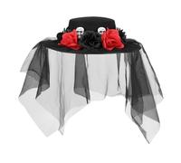 Boland 97089 - Llorona Hat with Veil for Costumes, Halloween and Carnival, Dia de los Muertos, Day of Death Mexico