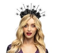 Boland 97097 Halloween Headband for Costume or Theme Party, Tiara with Skull and Spider, Halloween Costume