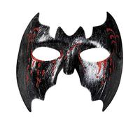 Boland 97530 Bloody Bat Eye Mask Silver/Red