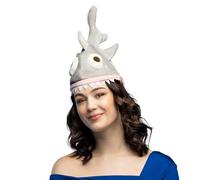 Boland 99951 Shark Plush Hat Adult Fish Underwater World Headwear Accessory Theme Party Carnival