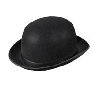 Boland Adult Black Bowler Hat Victorian Style Derby Chaplin Hat Magician Steampunk Cosplay Halloween Fancy Dress Accessory Adult, One Size (Black)