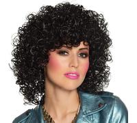 Boland Adult Club Wig - Curly Synthetic Black Hair for Carnival, Theme Parties,