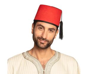 Boland Adult Fez Hat with Tassel, Turkish, Moroccan, Tommy Cooper Hat, Arabian, Halloween Fancy Dress Accessory Headwear, Cosplay, Dress Up, One Size