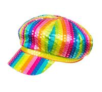 Boland Adult Lollipop Rainbow Hat, One Size, For Men and Women, Unisex, Cap, Pride Fancy Dress Accessory, Headwear, 90s Themed Hat, Festival, Carnival, Party, Rainbow Dress Up (One Size)