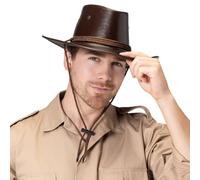 Boland Adult Outback Cowboy Hat - Brown Western Fancy Dress Accessory for Men and Women - Australian Style Hat for Festival, Carnival, Rodeo, Halloween, Costume and Theme Party - One Size