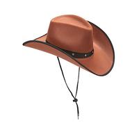 Boland Adult Wichita Cowboy Hat, Western Fancy Dress Accessory, Unisex, For Men and Women, Sheriff, Rodeo, Party, Festival, Halloween, Cowboy Dress Up, One Size, Brown