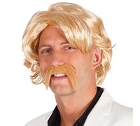 Boland adult wig, Chuck with mustache, one size