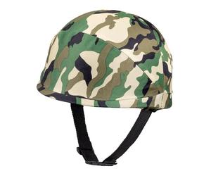 Boland Adults Military Helmet, Camouflage, Army Helmet, Adjustable Strap, Soldier, Army Fancy Dress Accessory, Headwear, Hat, Men, One Size