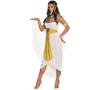Ladies Anuket Quenn Cleopatra Costume Egyptian Goddess Fancy Dress