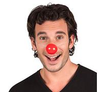 Boland Aptafêtes AC2420 Pack of 6 Clown Noses with Elastic for Children and Adults - Fun Circus Costume Accessory for Parties, Performances, and Events