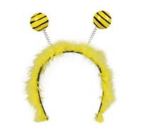 Boland Bee Furry Headband and Bopper Antenna Yellow and Black Headwear Insect Dress Up Novelty Accessory One Size