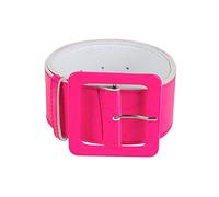 Boland - Belt approx. 115 x 5.5 cm, Disco, Rave, Retro, 80s, Schlager Move, Carnival, Halloween, Fancy Dress, Theme Party, Fancy Dress, Theatre, Accessory, neon pink, 115 x 5,5 cm