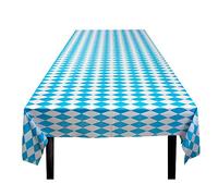 Boland Blue and White Bavarian Tablecloth - Perfect for Oktoberfest Parties, German Themed Events, Beer Festival - 180cm x 130cm