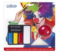 Boland BOL45064 45064 Clown Makeup Set Unisex Adult Multicolour, Mul (US IMPORT)
