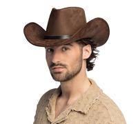 Boland Bronco Cowboy Hat with Hat Band, Western Hat for Theme Party, Carnival, Accessories Fancy Dress Costumes, JGA