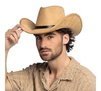 Boland Bronco Cowboy Hat with Hat Band, Western Hat for Theme Party, Carnival, Accessories Fancy Dress Costumes, JGA