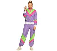 BOLAND BV 88501 Trainingsanzug Retro Frau Adult Sized Costumes, Striped, Mehrfarbig, M