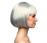 Boland Cabaret Wig Woman Helmet, Grey Silver