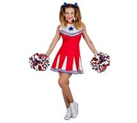 Boland Cheerleader Costume, Short Dress, Fancy Dress Costume for Theme Party, Halloween or Carnival, Football
