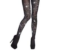 Boland Cobweb Tights (40 Denier), Black/White