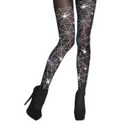 Boland Cobweb Tights (40 Denier), Black/White