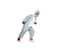 Boland - Costume Plush Donkey Jumpsuit for Adults, Grey, Max 1.65 m, 88163