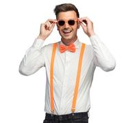 Boland - Costume Set 3-Piece Accessory Set with Braces, Glasses and Bow Tie for Festival, JGA, Carnival and Theme Party