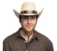 Boland Cowboy Hat Wyatt with Hat Band, Western Hat for Theme Party, Carnival, Accessories Fancy Dress Costumes, JGA
