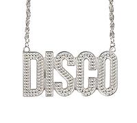 Boland Disco Necklace, Approx 60cm, Silver Chain, 70s, 1970s, 80s, Party, Fancy Dress Accessory For Men and Women, Unisex (Silver)
