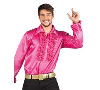 Adult Mens Disco Ruffle Shirts Frilly 1970s 70s Fancy Dress Costume