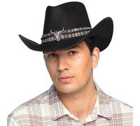 Boland - Django Cowboy Hat for Adults, Western Hat for Fancy Dress, Carnival and Theme Party, Black