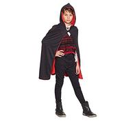 Boland Domino Reversible Cape with Hood Twilight Bambino Rosso/Nero