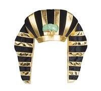 Boland Egyptian Pharaoh Hat, Tutankhamun Hat, Egyptian Fancy Dress Accessory, Headwear, Party, Carnival, Halloween, Black and Gold, One Size (One Size)