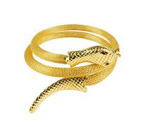 Boland Egyptian Serpent Bracelet - Gold Snake Coil Arm Bracelet for Adults - Elegant Accessory for Egyptian Costumes, Cleopatra Outfits, Cosplay & Historical Themed Parties