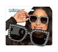 Boland - Feestbril Bling-Bling, voor volwassenen, bril met strass, leuke bril, c