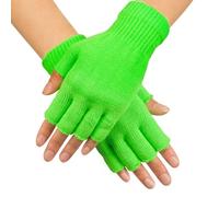 Boland - Fingerless Gloves for Adults, Green, One Size, 01904