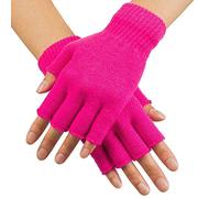 Boland Fingerless Gloves for Adults 01906 Neon Pink One Size