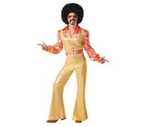 Boland - Funky King Costume, 70s Suit with Shirt, Trousers, Top and Belt for Carnival and Theme Party
