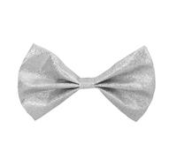 Boland - Glitter Bow Tie for Adults, Silver, One Size, 53111 (Pack of 2)