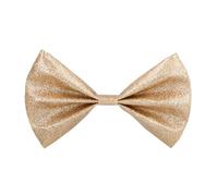 Boland Glitter Gold Bow Tie, shiny polyester Accessory for glamorous events, parties, weddings, and special celebrations